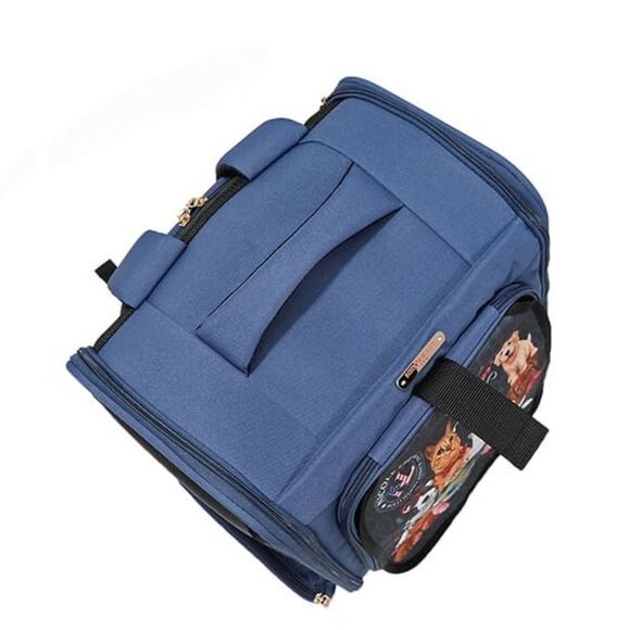 Nicole Lee USA Expandable Cat Dog Pet Carrier Backpack In Blue - Picture 3 of 12